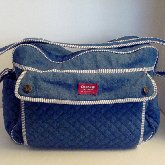 denim changing bag